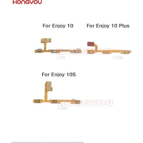 Power Button Switch Volume Button Mute On / Off Key Flex Cable For Huawei Enjoy 10 Plus 10S