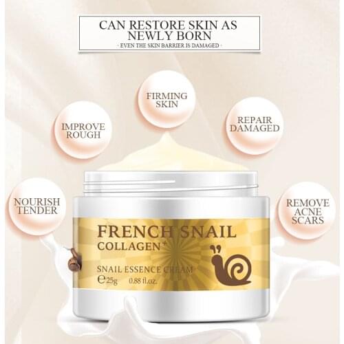 Snail Collagen Face Cream Anti-Wrinkle Anti-Aging Whitening Hyaluronic Acid Moisturizing Lifting Firming Nourishing Skin Care