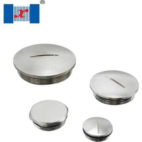 36Pcs/Lot M22*1.5 Metal Blind Stop Plugs Round Brass Screw Cap