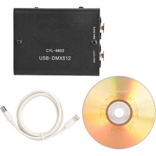 Mini 512- Channels USB to DMX512 Controller Console DMX-Stage Lighting Operator