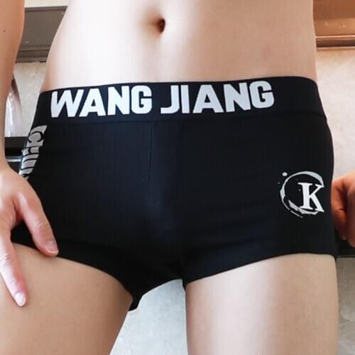 Men Underwear Boxer Shorts Cuecas Low Waist U Convex Pouch Mens Underpants Breathable Male Panties Homewear