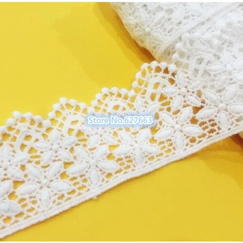 2016 New 6cm width 10yards/lot white lace for fabric sewing ribbon garment accessories free shipping