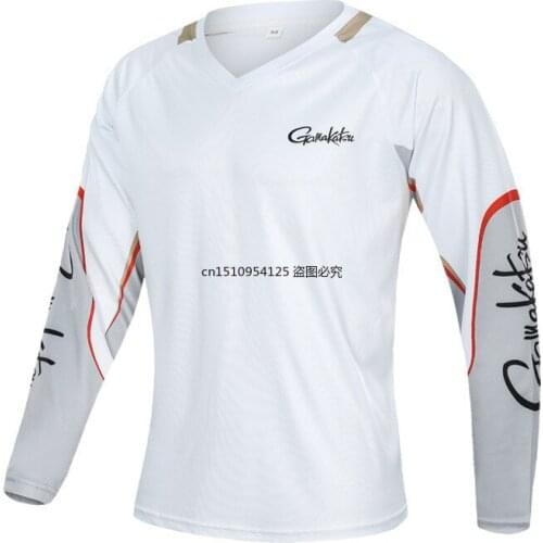 2022 New Brand Gamakatsu Fishing Shirts Outdoor Sport Quick Dry Mens Fishing Clothes Plus Size Anti Uv Cycling Fishing Clothing