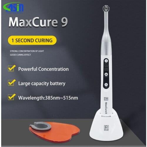 Orthodontic Instruments Dental Blue LED Curing Light 1 Second Curing Lamp MaxCure 9 / Dental Composite Resin Veneer