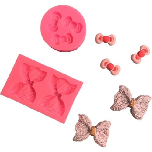 A variety of bow fondant silicone mold chocolate baking DIY cake decoration mold plaster drop glue hand tools