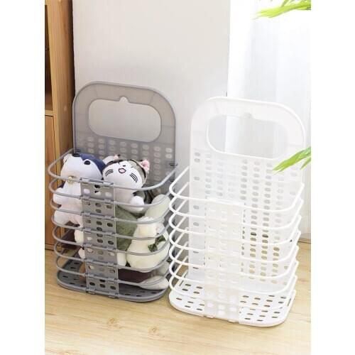 Foldable Mesh Hampers, Wall-Mount Laundry Hamper, Folding&Hanging Storage Basket