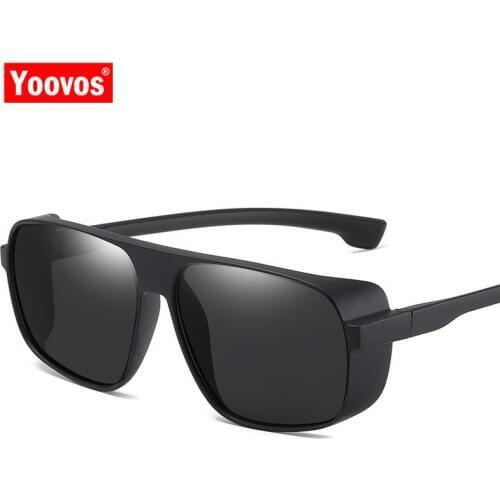 Yoovos Steampun Sunglasses Men 2021 Square Vintage Luxury Sunglasses Women/Men Plastic Retro Outdoor Oculos De Sol Gafas