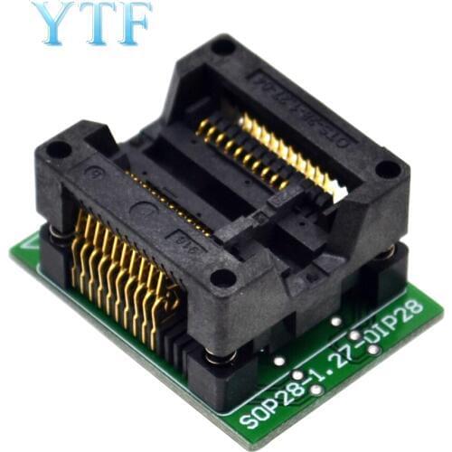 SOP20(28)-1.27 chip burning seat 28 to 20IC test socket ots20(28)-1.27-04