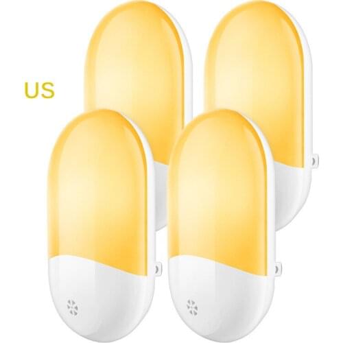 High Quality Automatic LED Night Light Plug In Warm Sensor Light Energy Saving Sensor Light For Bedroom Living Room