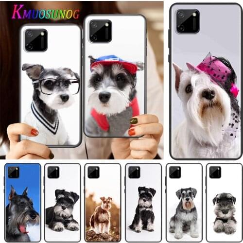 Animal Miniature Schnauzer Silicone Cover For Realme V15 X50 X7 X3 Superzoom Q2 C11 C3 7i 6i 6s 6 Global Pro 5G Phone Case