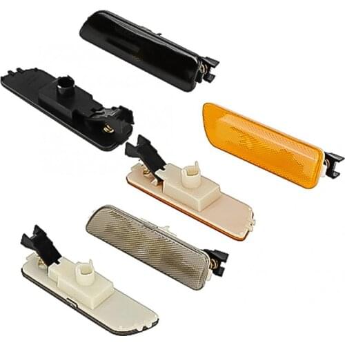 1 Pair Bumper Marker Side Light Lamp Black / White / Yellow For VW GOLF For MK4 617215181853 Car Styling