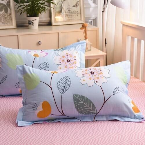 50 1 Piece 48cm*74cm Plant Floral Pillowcase 100% Polyester Pillow Case Cover For Children Adults