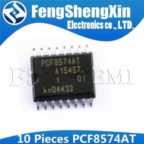 10pcs PCF8574AT SOP16 PCF8574A SOP PCF857 PCF8574T SOP-16 SMD Remote 8-bit I/O expander for I2C-bus IC