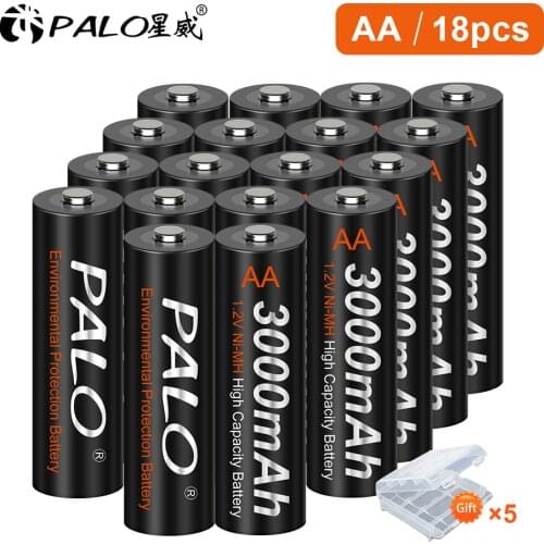 18/24 Ni-MH aa Rechargeable Batteries 3000mAh 1.2v Rechargeable battery electric toy razor alarm clock flashlight Cycle Battery