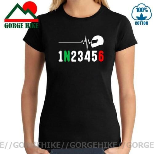 1N23456 Motorcycle Gear Heartbeat T shirt women MTB Jersey Tee Shirt Mountain Rider Moto Bike T Shirts Helmet Women T-Shirt
