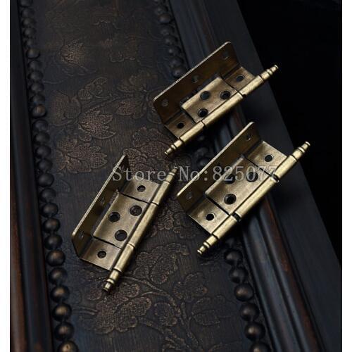 2PCS European American antique hinge furniture hardware crown head hinge cabinet doors hitch hinge KF1013