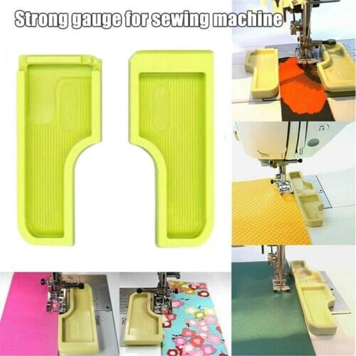 2Pcs Sewing Seam Guide Positioning Plate Multifunctional Grid Measure Keeper
