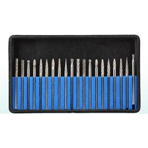 20pcs Dental Lab Beauty Tungsten steel Carbide Burs rotary file Drill Polisher mill accessories 2.35/3mm