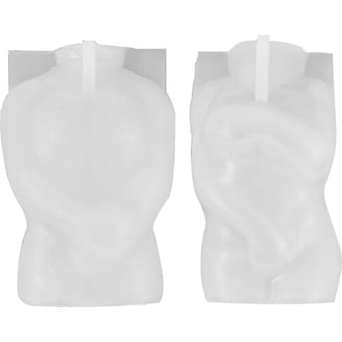 3D Body Candle Mold Silicone Wax Mould Male And Female Design Art Fragrance Candle Making Soap Decorating Relaxing