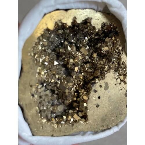 40-60mm Natural Agate Geode Slice Drusy Druse Quartz Electroplated Cluster Crystal Points