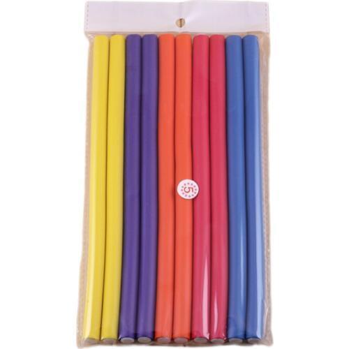 40pcs/set Bendy Magic Hair Rollers Curlers DIY Soft Plastic Rod Rubber Hair Curlers with Diameter 1.4cm for Curls long Hair