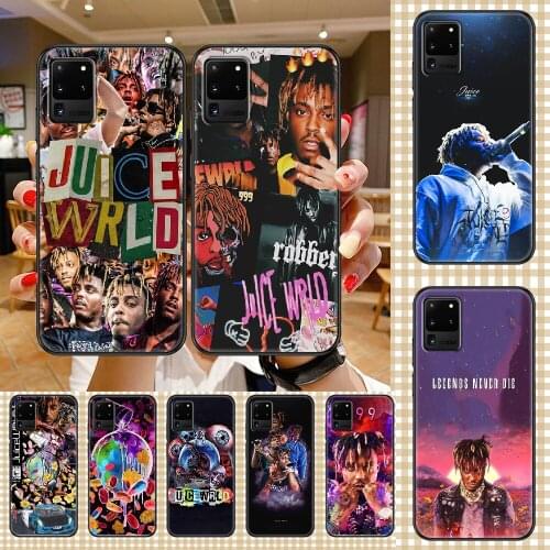 Hip hop Juice WRLD Phone case For Samsung Galaxy Note 4 8 9 10 20 S8 S9 S10 S10E S20 Plus UITRA Ultra black tpu waterproof