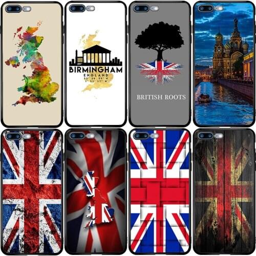 Phone Case for Xiaomi Redmi Note 9A 8 8T 7 6 7A 6A 5A 5 A1 A2 A3 Pro Max Plus Lite England British UK London Flag Map