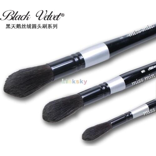 Black Velvet Silver Brush Limited 3025SS Jumbo Round Wash Brush for Watercolor, Short Handle, for Quickly Adding Maximum Color