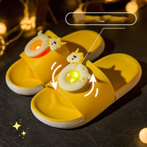 Toddler Flip Flops Soft Bottom with Light Non Slip Animal Prints Kids Slippers for Girls Indoor Beach Toddler Slides Summer 2021