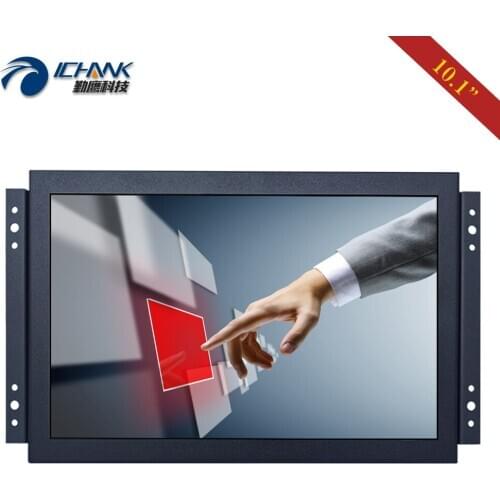K101TC-ABHUV/10.1" inch 1280x800 Widescreen Open Frame HDMI USB Resistive Touch Display/10" Steel Case Embedded Touch PC Monitor