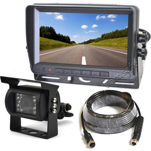 Vardsafe VS803M | Rear View Reverse Backup Camera + 7 Inch TFT LCD Monitor for RV Motorhome Tractor Trailer Truck Bus Van