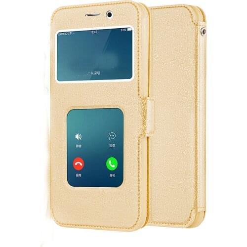 Stand Vintage Flip Leather Case & Silicone Back Case For Global Version Xiaomi Redmi Note 5 4GB 64GB 5.99" With View Window Case