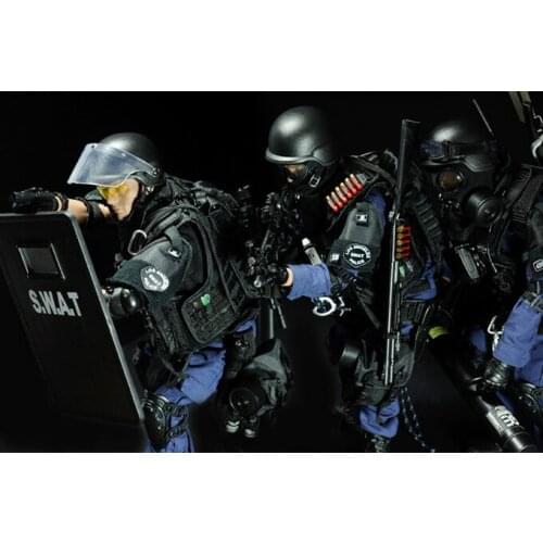 Simulation technology military joint doll 1 / 6 scale te Police SWAT soldier model toy