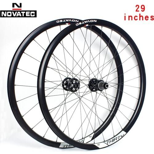 Novatec Road bike wheel set 29 inches 700C DH bearing Aluminum alloy 7-11 speed disc brake 24/28H Barrel shaft bicycle wheels