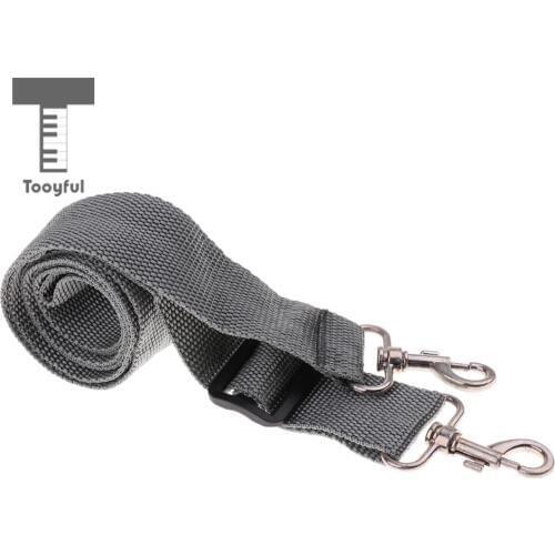 Tooyful Durable Nylon Snare Drum Sling Strap Belt Adjustable Bass Drum Neck Strap Snare Drum Replacement Parts Gray
