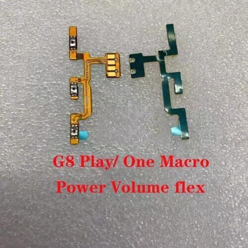 New Power ON OFF Mute Switch Control Key Volume Button Flex Cable For Motorola One Macro G8 Play