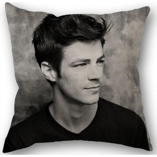Custom Grant Gustin Pillowcase Wedding Decorative Cotton Linen Pillow Case For Home Pillow Cover 45X45(One Sides)