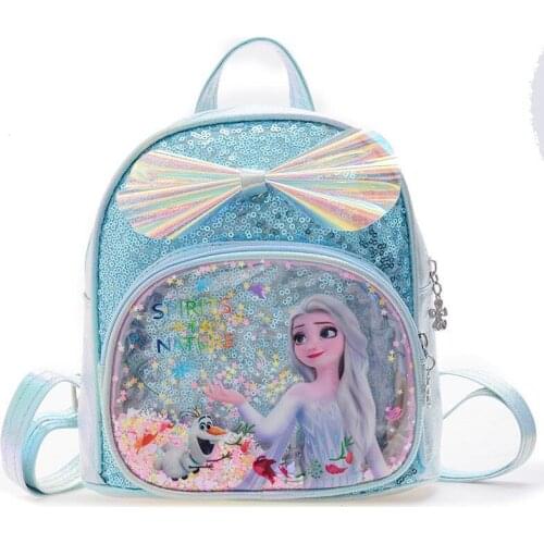 Disney girls frozen elsa anna cartoon princess Backpacks kids handbag shoulder bag gift