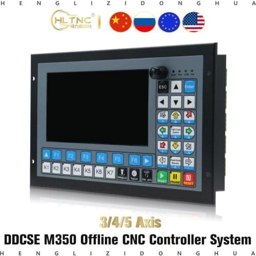 Special offer Offline CNC Controller M350 3/4/5 Axis 1MHz G-Code for CNC Drilling Milling