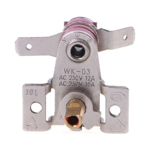 AC 250V 16A Adjustable 90 Celsius Temperature Switch Bimetallic Heating Thermostat KDT-200 High Quality