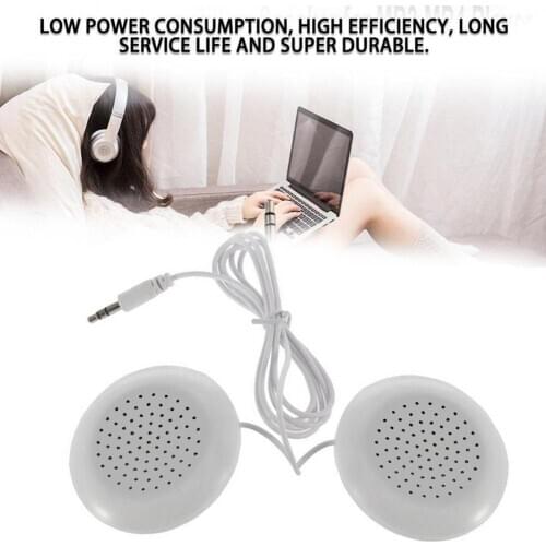 1Set 3.5 mm Plug Universal Mini Neck Pillow Speaker Speaker Accessories MP3 Music MP4 Box For IPhone Pillow IPod Sound Play B8E5