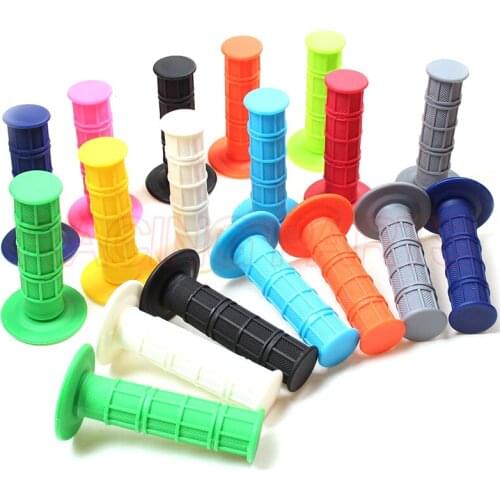 Universal Motorcycle Soft Rubber Handlebar Grips 7/8" 22mm Hand Grips For Honda Kawasaki Yamaha Suzuki BMW MX Pit Dirt Bike