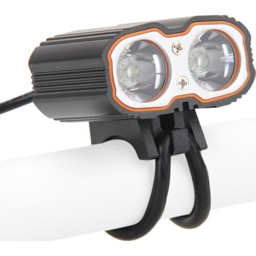Waterproof Front Lamp 6000LM 2x CREE XM-L T6 USB LED Bike Bicycle Light LED Headlight as Power Bank MTB Bike Accessories