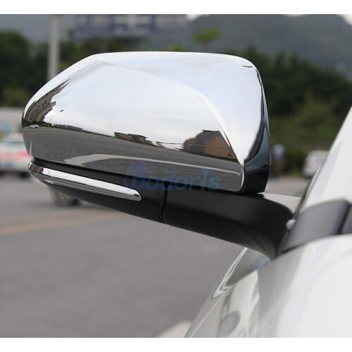 Highlight Silver Door Side Wing Mirror Cover Rear View Overlay Chrome Car Styling 2016-2018 For Toyota C-HR CHR C HR Accessories