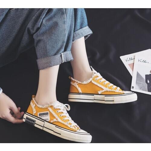 Women Canvas Sneakers Comfortable Shoes Vulcanize Flats Casual Chaussure Lace-up Ladies Trainers Footwear O3-61