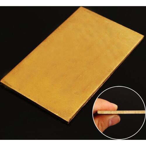 1pcs DIY Brass Metal Thin Sheet Plate Welding Metalworking Craft Tool 60*100*3mm