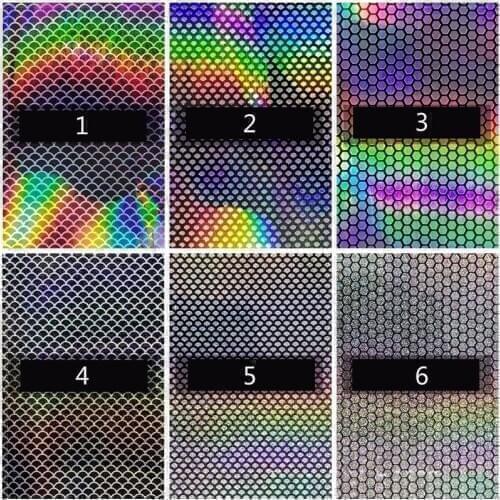 10 Sheets Iridescent Spangles Paper Aurora AB Effect Reflective Mirror Stickers Fish Scale Epoxy Resin Rainbow Sequins