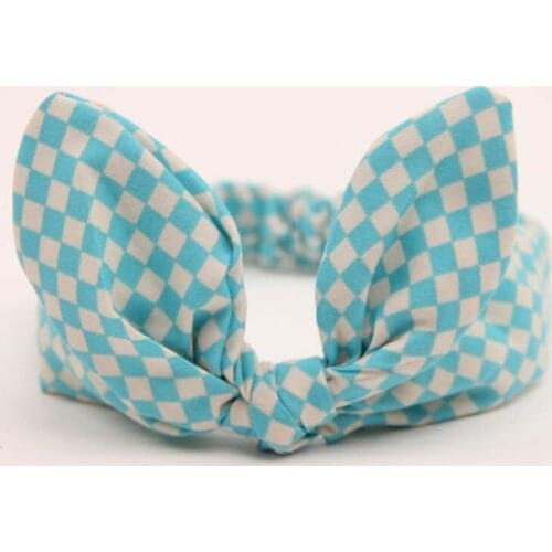 300pcs/lot new fashion 9 color rabbit ear style headband/plaid/striped Headband