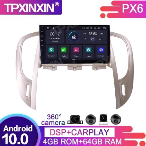 64G Android 10.0 For Buick Regal 2009-2013 Car Multimedia Player GPS Navigation Head Unit Auto Radio Audio Stereo Tape Recorder