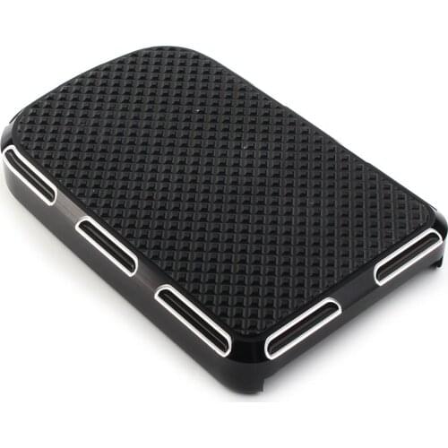 CNC Motorcycle Brake Pedal Pad Cover Black Guard For Harley Touring Electra Street Tri Glide Softail FL